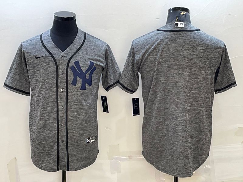 Men New York Yankees Blank hemp ash Nike 2022 MLB Jerseys->new york yankees->MLB Jersey